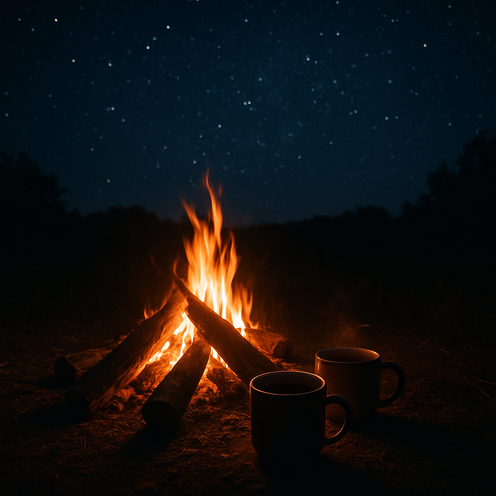 چای و گفتوگو کنار آتش